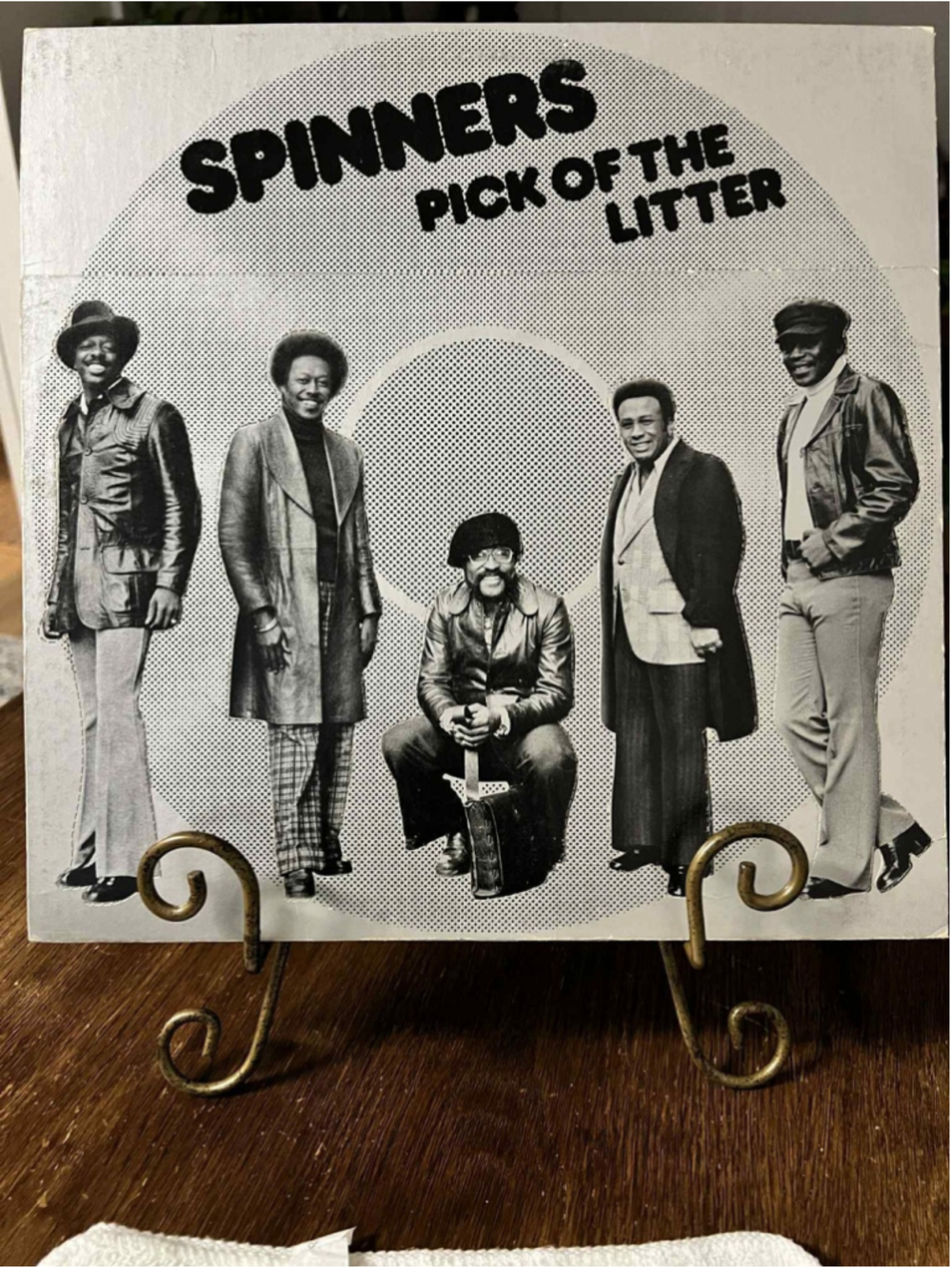 SPINNERS Pick Of The Litter 1975 LP ATLANTIC SD-18141 Die-Cut Cover soul funk *